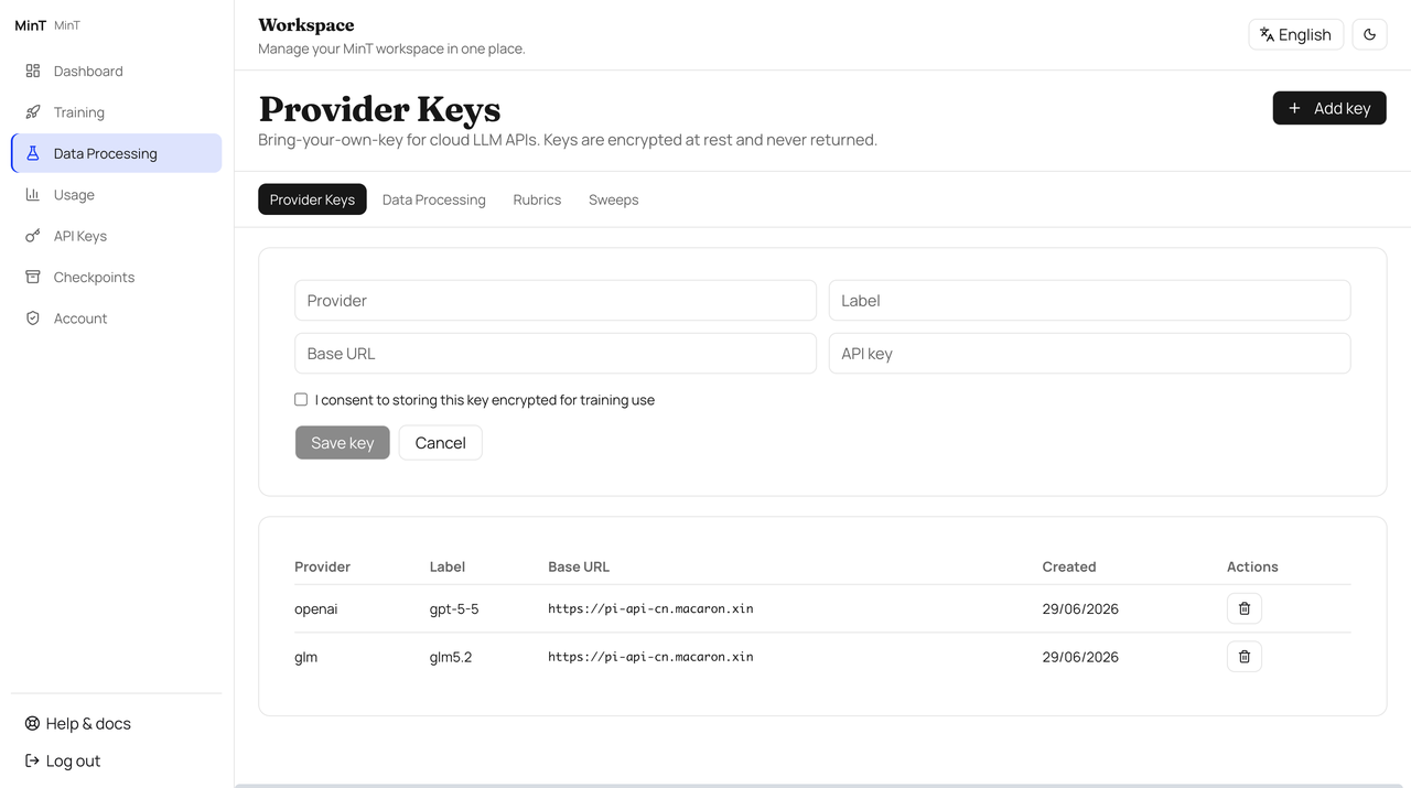 Configure helper model page